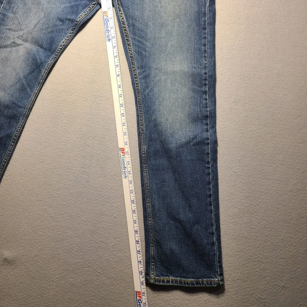 NEW Levi's 513 Slim Straight Jeans Mens 34x30 Blue Flex Stretch Denim 08513-0715